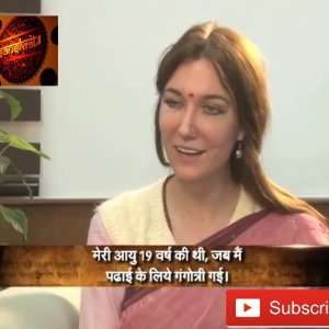 When Sweden Girl speak Sanskrit | Interview in Sanskrit | (with Hindi Subtitle)